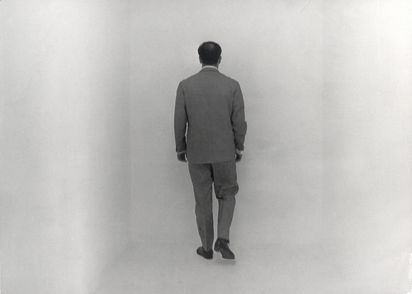 Yves Klein in the Void Room (Raum der Leere), Museum Haus Lange, Krefeld, January 1961. © ADAGP, Paris and DACS, London 2012. Image courtesy Yves Klein Archives. Photo: Charles Wilp